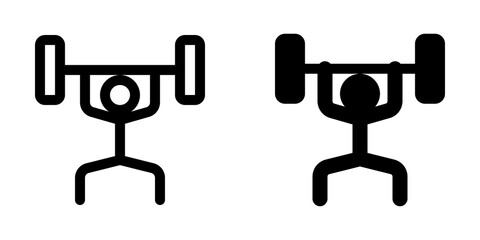 Editable weight lifting vector icon. Part of a big icon set family. Perfect for web and app interfaces, presentations, infographics, etc