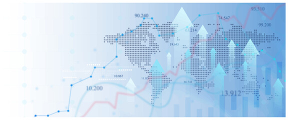 Investment finance chart,stock market business.