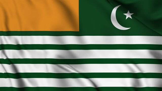 Kashmir Waving Flag, Kashmir Flag, Flag of Kasmir Waving Animation, Kashmir Flag 4K Footage.

