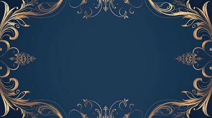 invitation card design, blue theme, beautiful quality, hight graphic and detail, vector design  
