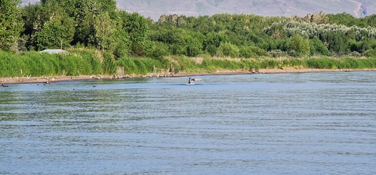 lake sevan armenia rural countryside and plastic pollution