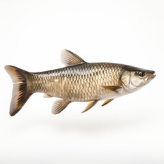 Fototapeta premium Fish - A Grass Carp on a white background