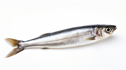 Fish - A Peruvian Anchoveta on a white background