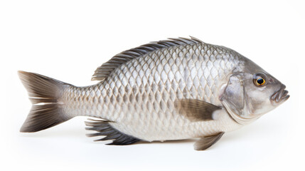 Obraz premium Fish - A Nile Tilapia on a white background