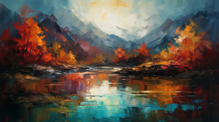 abstract background with watercolor