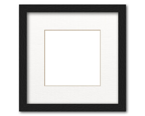 small black square frame on white transparent background