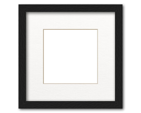 small black square frame on white transparent background