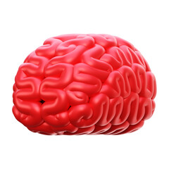 Brain 3d render icon illustration
