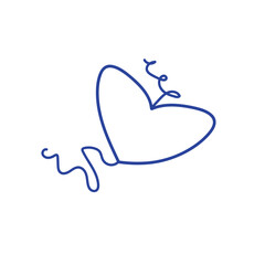 Isolated vector drawn by hand on a white background