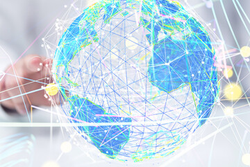 conference Digital Network and data concept 3d