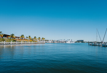 view of the port marina Coconut Grove Miami  