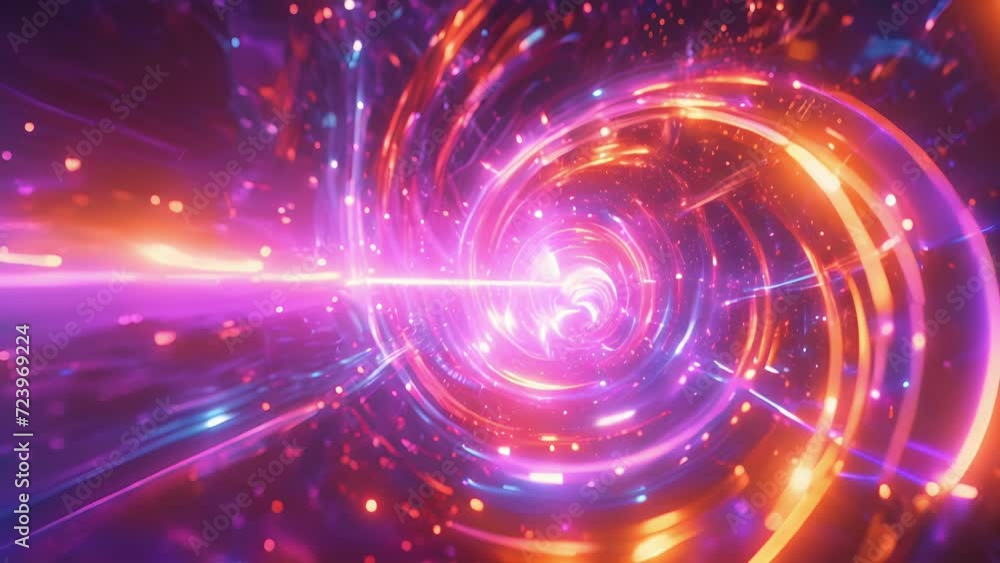 Poster immerse yourself in the electrifying atmosphere of a concert with footage of swirling light trails a