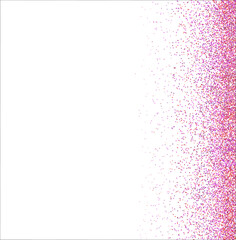 puppet bright pink explosion of glitter confetti in the shape of a square frame