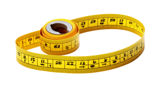 Tape Measure. Isolated on a white background png like