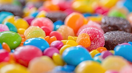Fototapeta na wymiar Background of many colorful candies