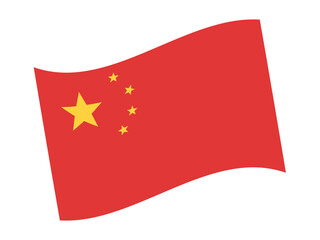 China Flag Vector Illustration