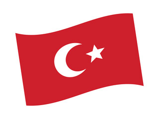 Turkey Flag Vector Illustration