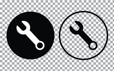 Tools icon on transparent background