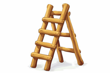 wooden ladder cartoon