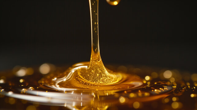 Golden Elixir  Honey Dripping Delicately