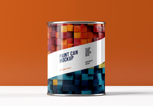 Paint Can Mockup Generated with AI
