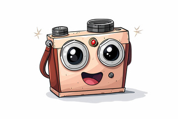 Cartoon camera mascot