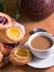 Delicious Assorted Danish Close-Up - 4K Ultra HD Image of Tempting Pastry Selection