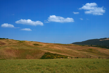 Fototapeta premium Country landscape near Tricarico and San Chirico, Basilicata, Italy