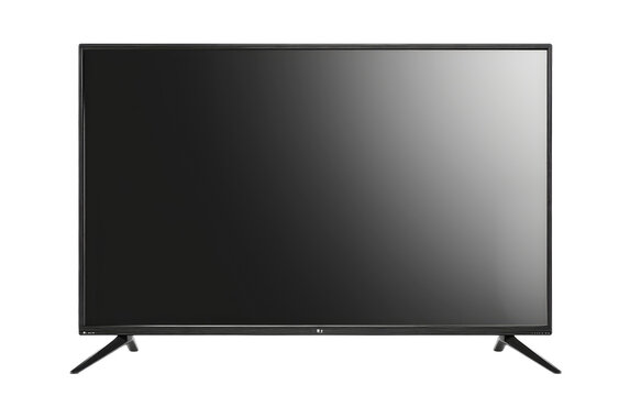 48 inch smart tv , LED, LED Screen isolated on Transparent background.