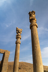 Ruin of ancient city Persepolis  Iran. Persepolis is a capital of the Achaemenid Empire. UNESCO...