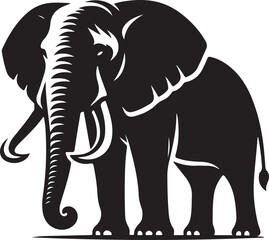 Elephant Silhouette vector