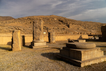 Ruin of ancient city Persepolis  Iran. Persepolis is a capital of the Achaemenid Empire. UNESCO...