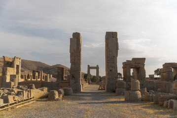 Ruin of ancient city Persepolis  Iran. Persepolis is a capital of the Achaemenid Empire. UNESCO...