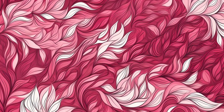 crimson random hand drawn patterns, tileable, calming colors vector illustration pattern © GalleryGlider