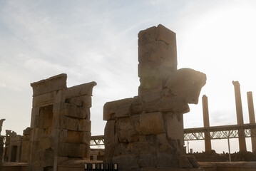 Ruin of ancient city Persepolis, Iran. Persepolis is a capital of the Achaemenid Empire. UNESCO...
