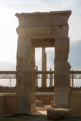 Ruin of ancient city Persepolis, Iran. Persepolis is a capital of the Achaemenid Empire. UNESCO...
