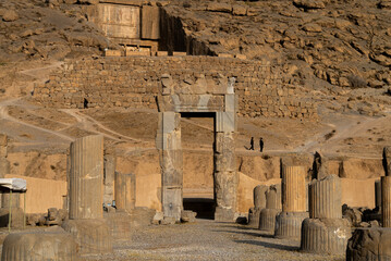 Ruin of ancient city Persepolis, Iran. Persepolis is a capital of the Achaemenid Empire. UNESCO...