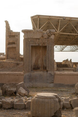 Ruin of ancient city Persepolis, Iran. Persepolis is a capital of the Achaemenid Empire. UNESCO...