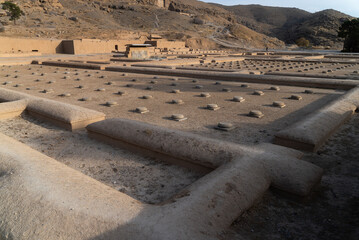 Ruin of ancient city Persepolis, Iran. Persepolis is a capital of the Achaemenid Empire. UNESCO...