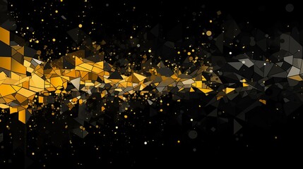 A yellow explosion on a black background, creating a dynamic and vibrant image