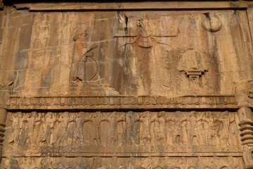 Ruin of ancient city Persepolis, Iran. Persepolis is a capital of the Achaemenid Empire. UNESCO declared Persepolis a World Heritage Site.