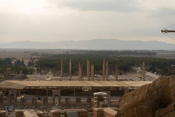 Ruin of ancient city Persepolis, Iran. Persepolis is a capital of the Achaemenid Empire. UNESCO...