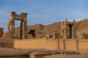 Ruin of ancient city Persepolis, Iran. Persepolis is a capital of the Achaemenid Empire. UNESCO...