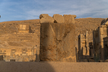 Ruin of ancient city Persepolis, Iran. Persepolis is a capital of the Achaemenid Empire. UNESCO...