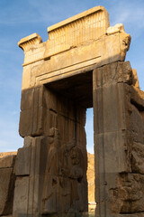 Ruin of ancient city Persepolis  Iran. Persepolis is a capital of the Achaemenid Empire. UNESCO...
