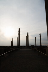 Ruin of ancient city Persepolis, Iran. Persepolis is a capital of the Achaemenid Empire. UNESCO...