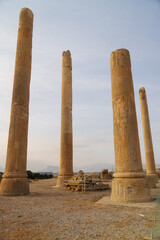 Ruin of ancient city Persepolis  Iran. Persepolis is a capital of the Achaemenid Empire. UNESCO...