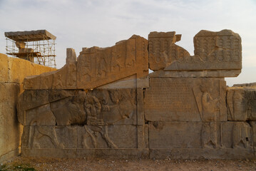 Ruin of ancient city Persepolis  Iran. Persepolis is a capital of the Achaemenid Empire. UNESCO...