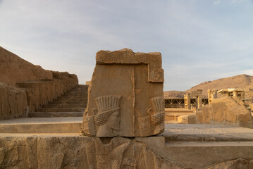 Ruin of ancient city Persepolis, Iran. Persepolis is a capital of the Achaemenid Empire. UNESCO...