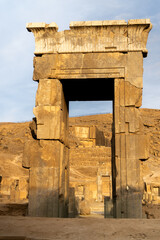 Ruin of ancient city Persepolis, Iran. Persepolis is a capital of the Achaemenid Empire. UNESCO...
